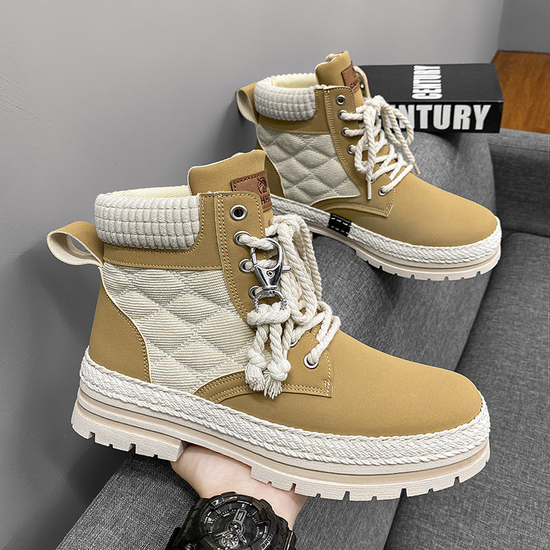 High-top Sports All-match Student Boots Platform