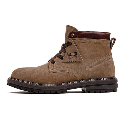 American Worker Boot Men's Retro Mid-top Leather