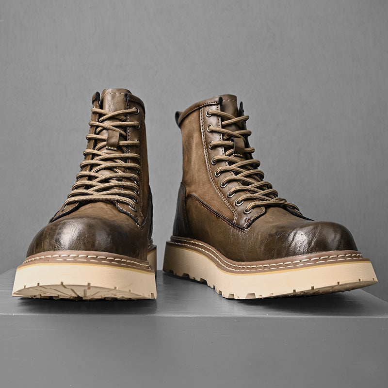 Trend Men's High-top British Style Working Boots