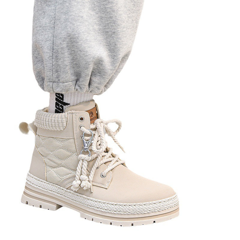 High-top Sports All-match Student Boots Platform